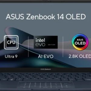 Ноутбук ASUS Zenbook 14 OLED Intel Core Ultra 9 185H 16Gb/1TB 2880 × 1800 120Hz UX3405MA-OLED341X