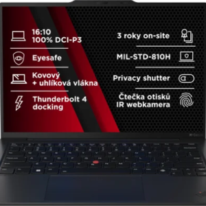 Ноутбук Lenovo ThinkPad X1 Carbon Intel Core Ultra 7 155U 32Gb/1Tb Intel Graphics Win11P 21KC005RCK