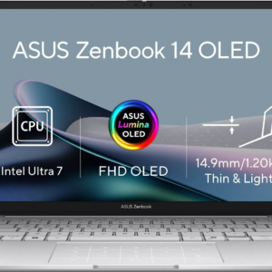 Ноутбук ASUS Zenbook 14 Intel Core Ultra 7 255H 32Gb/1Tb Intel Arc Win11P UX3405CA-OLED382X