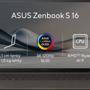 Ноутбук ASUS Zenbook S 16 OLED AMD Ryzen AI 9 HX 370 32Gb/2Tb AMD Radeon Win11P UM5606WA-OLED218X